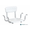 Bath seat with backrest