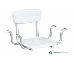 Bath seat with backrest