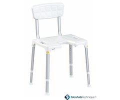 Shower stool with opening