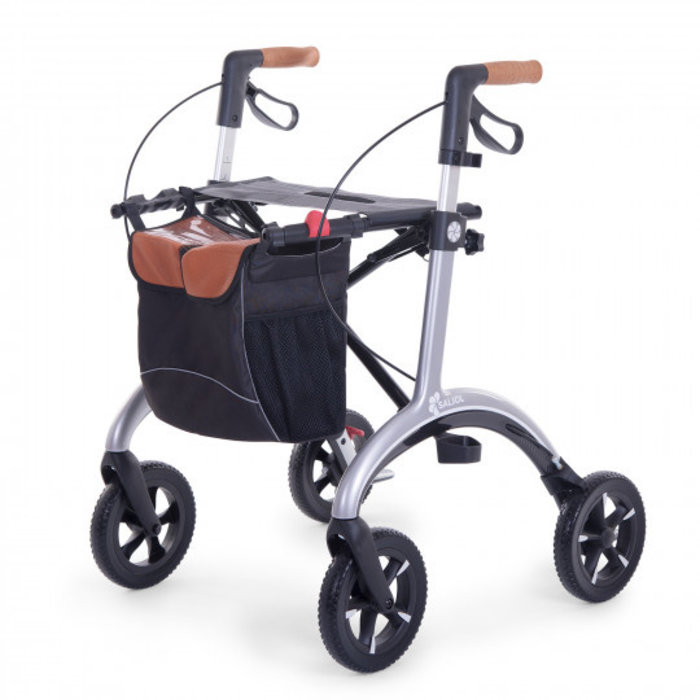 Opvouwbare rollator voor buiten carbon Saljol