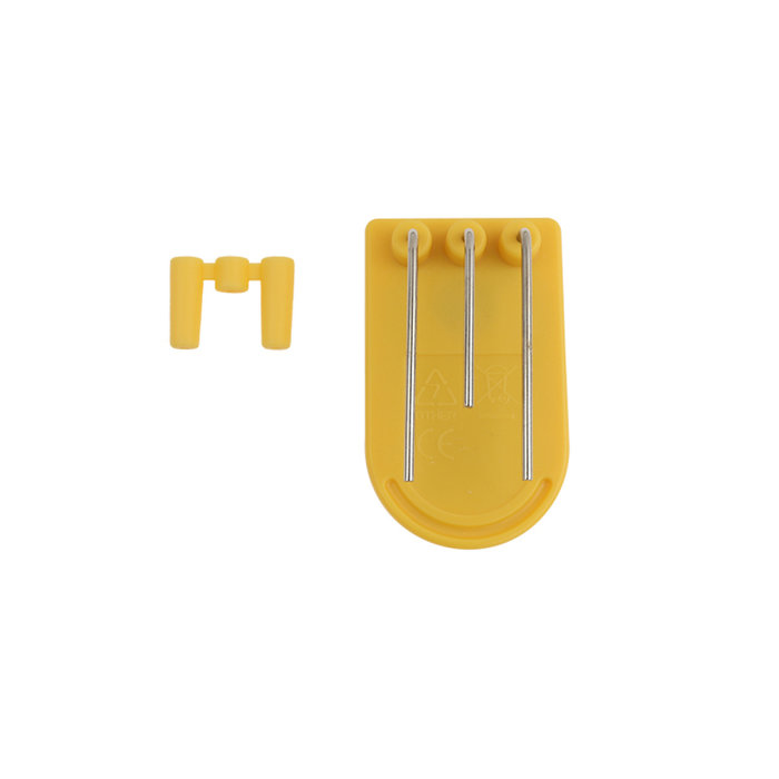 Liquid indicator hanging over the edge of a cup or glass