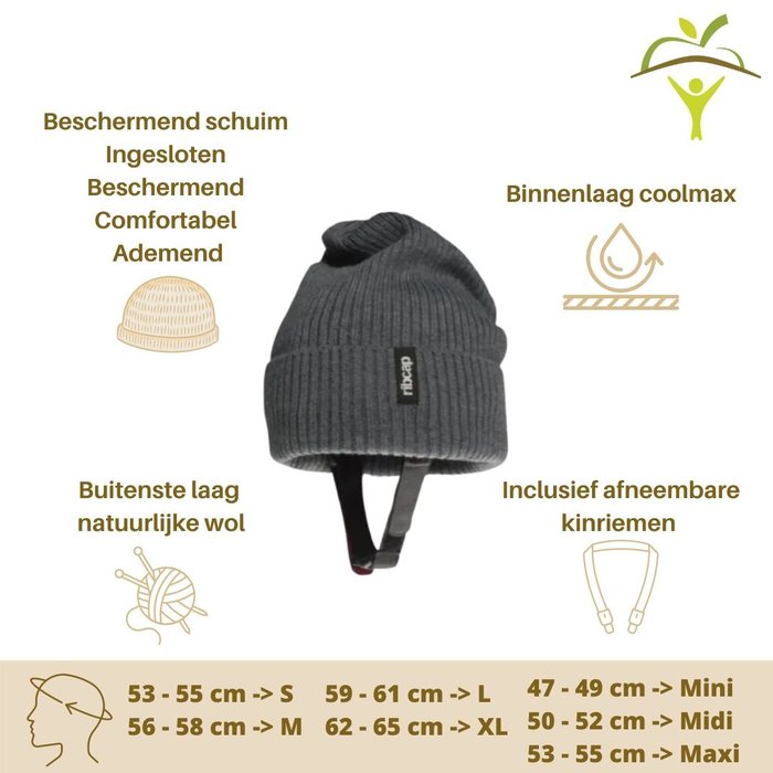 Ribcap - Lenny Anthracite/ Grey/ Khaki/ Navy/ Rose/ Brown