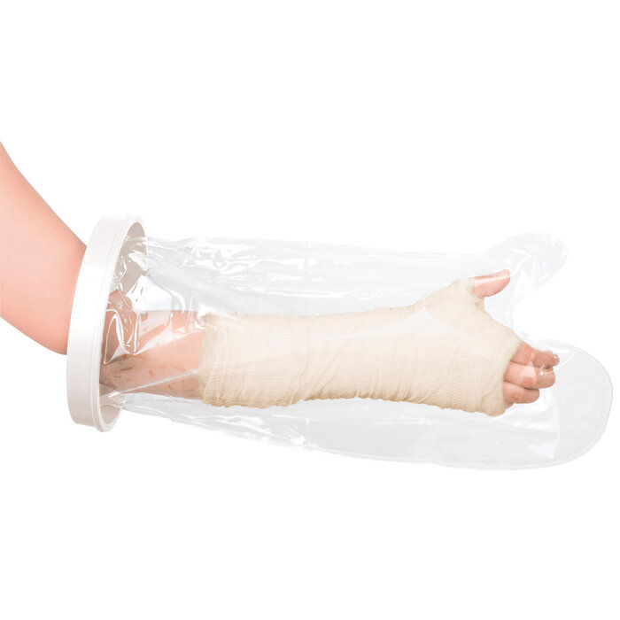 Shower cover to protect plaster/bandage while showering