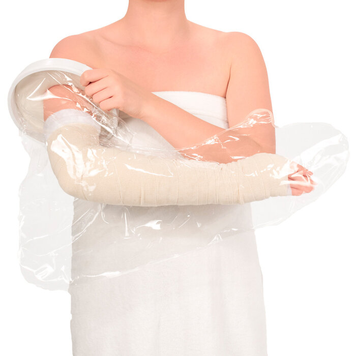 Shower cover to protect plaster/bandage while showering