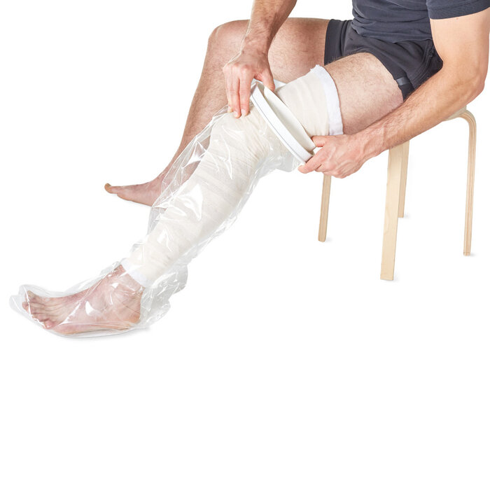 Shower cover to protect plaster/bandage while showering