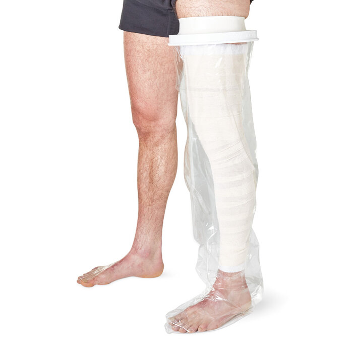 Shower cover to protect plaster/bandage while showering
