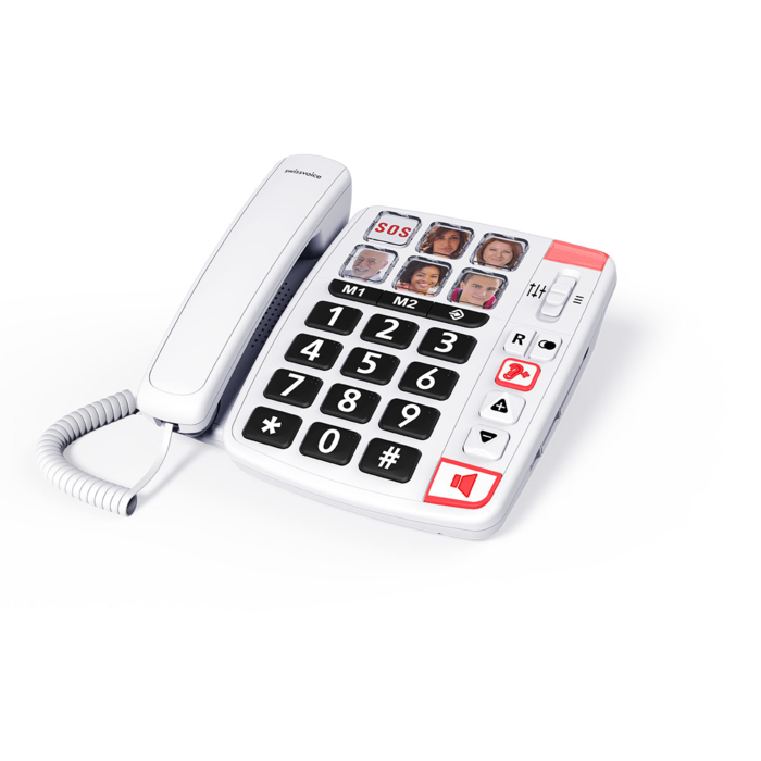 Téléphone combiné avec 6 touches photo