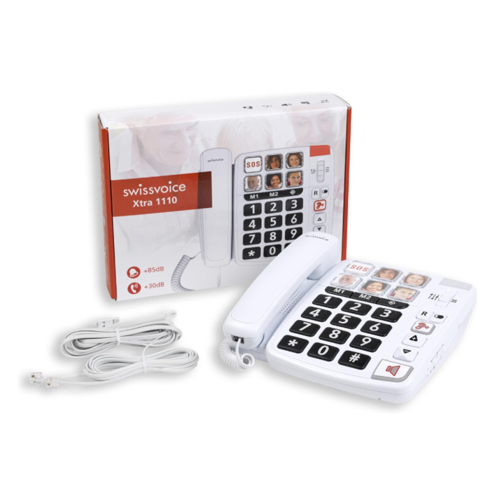 Téléphone combiné avec 6 touches photo