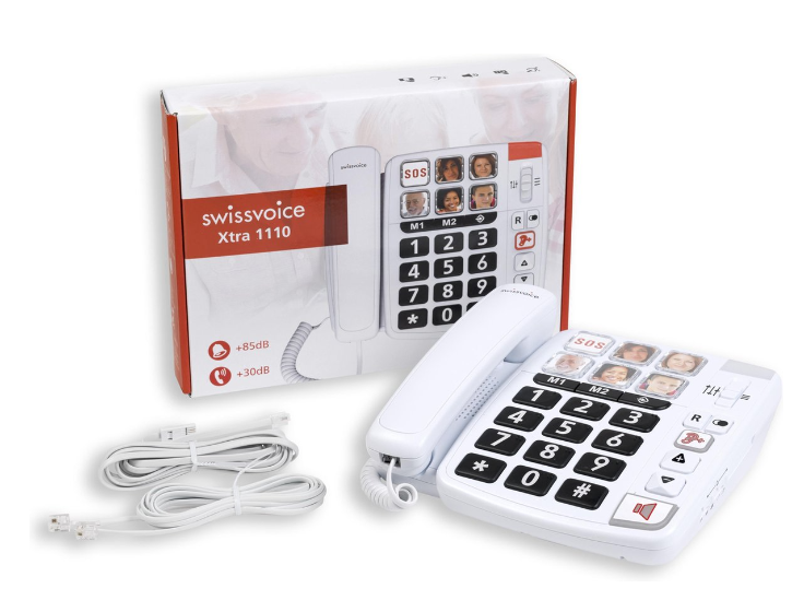 Téléphone combiné avec 6 touches photo