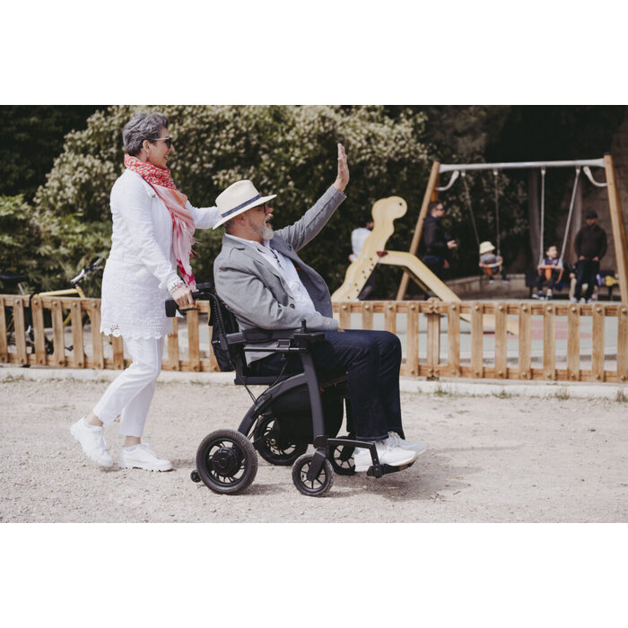 Rollz Motion Electric - Combo déambulateur et fauteuil roulant électrique