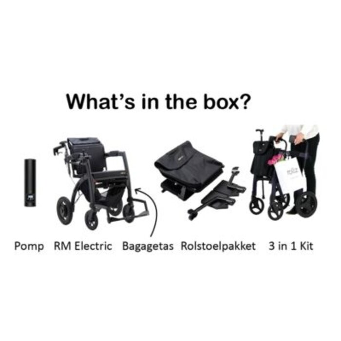 Rollz Motion Electric - Combo déambulateur et fauteuil roulant électrique