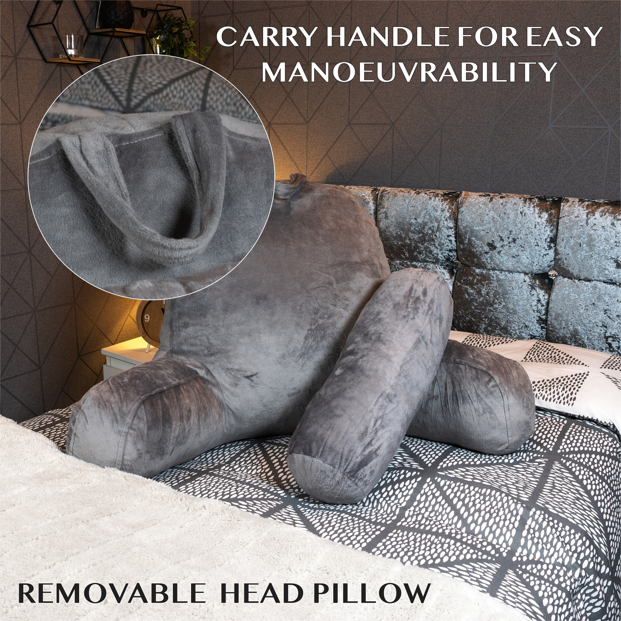 Back support cheap reading pillow