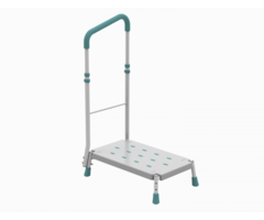Step aid for bath and shower - with handle