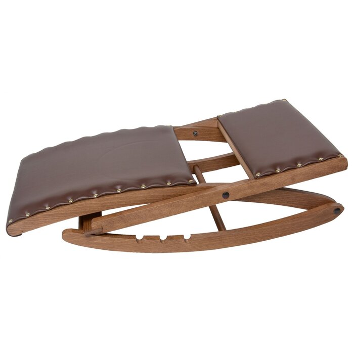 Repose-pieds Pliable Avec Coussin Beige - Design Bambou Pour Salon Ou Chambre