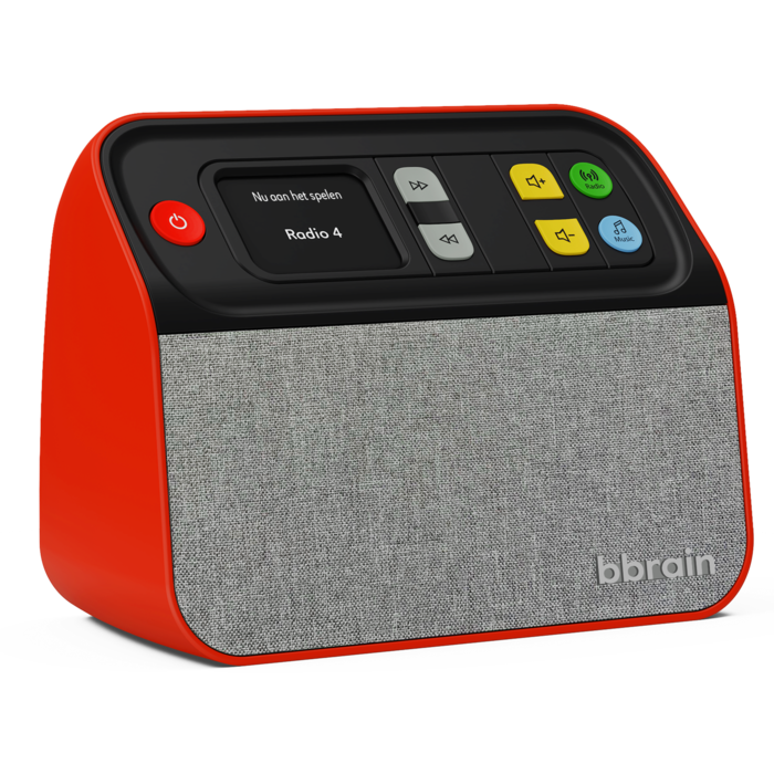 Music player/digital radio with concealable buttons