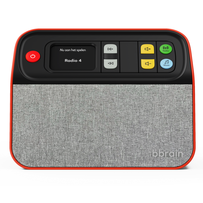 Music player/digital radio with concealable buttons