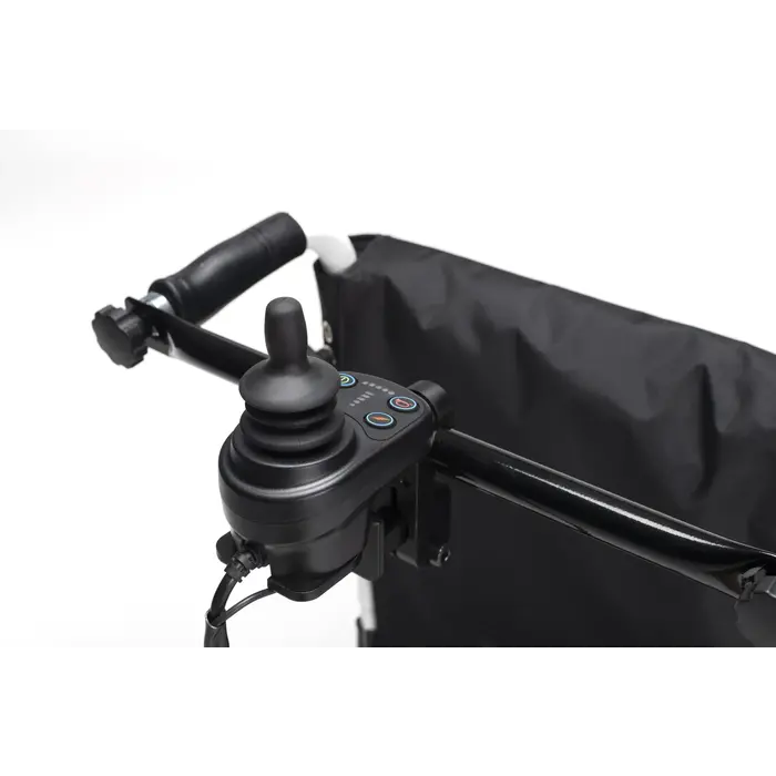 Fauteuil roulant électrique léger et adaptable avec batterie lithium amovible - verso
