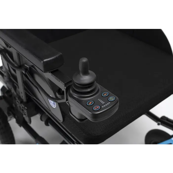 Fauteuil roulant électrique léger et adaptable avec batterie lithium amovible - verso