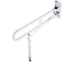 Wegklapbare toiletbeugel met steunpoot