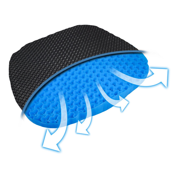 Cooling gel cushion with honeycomb structure