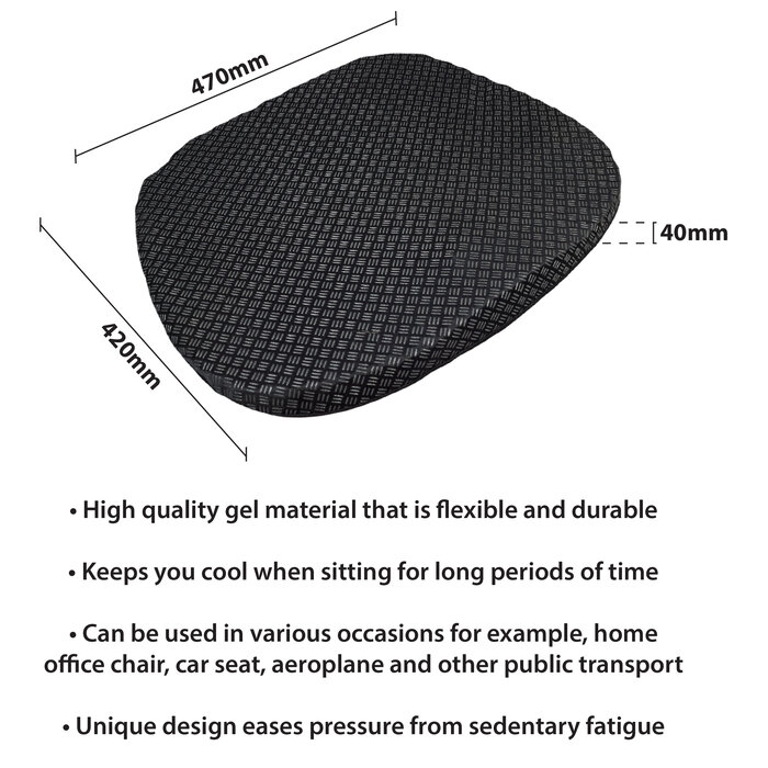Cooling gel cushion with honeycomb structure