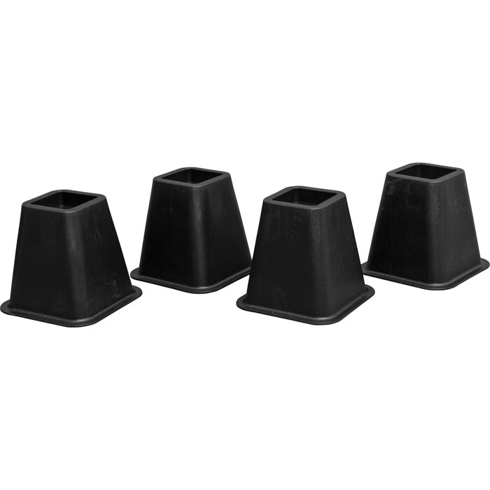 Furniture raisers, set of 4 extra wide base
