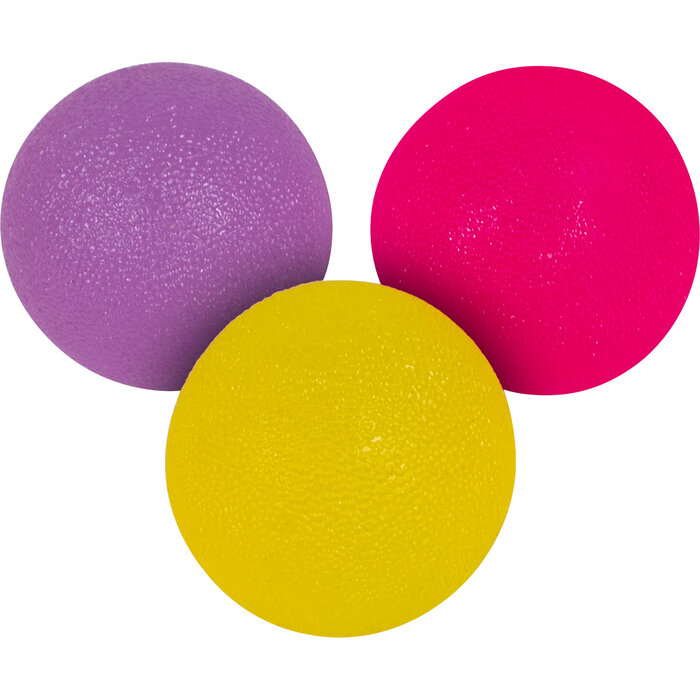 Stress balls for hand exercises, set of 3