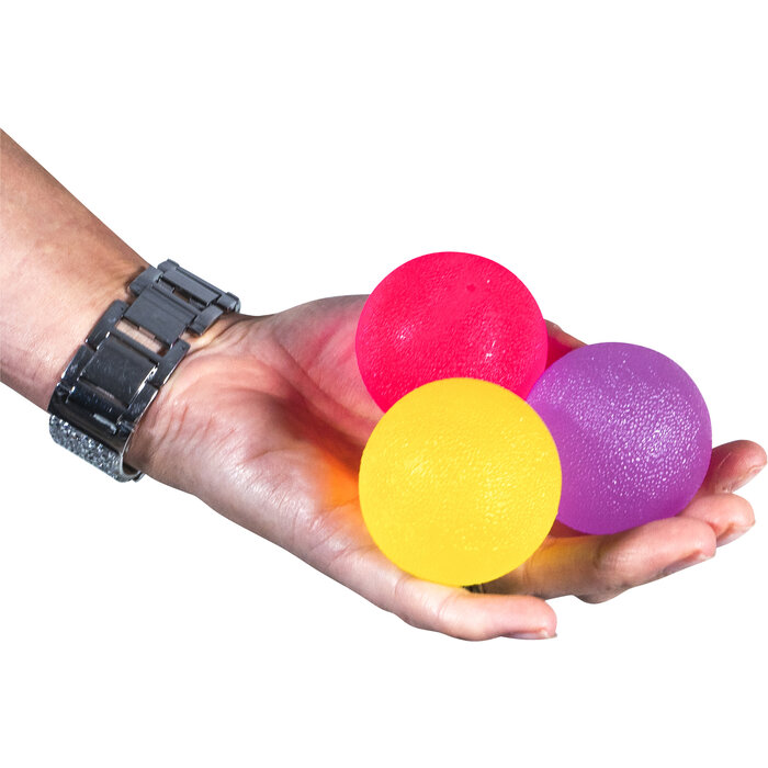 Stress balls for hand exercises, set of 3