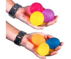 Exercise balls for hand exercises, set of 3