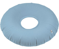 Inflatable ring cushion for pressure relief