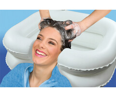 Opblaasbaar haarwasbekken