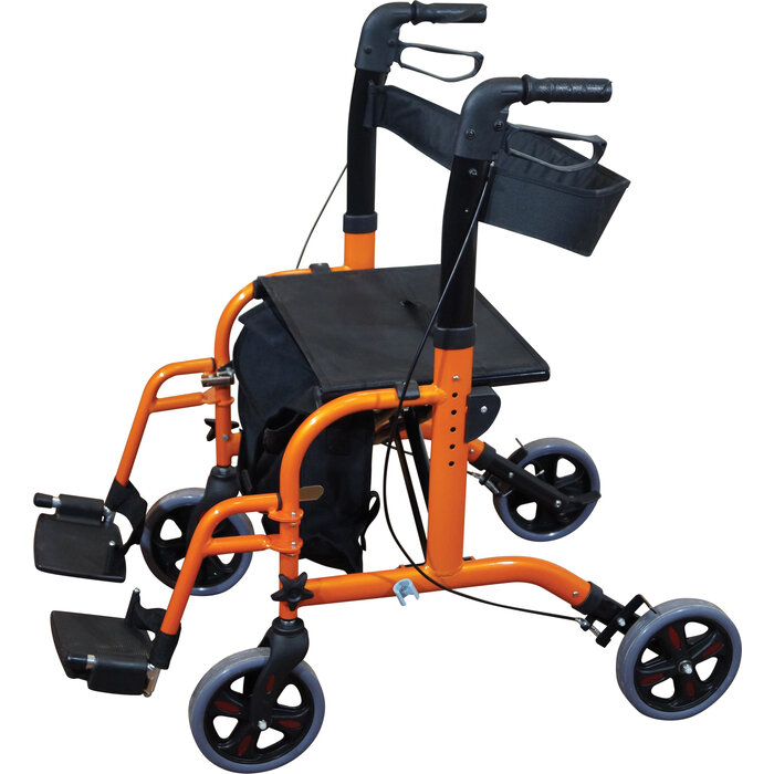 2 in 1 walker and transport chair