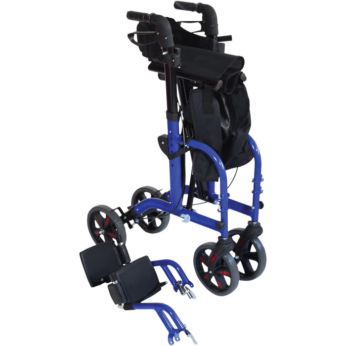 2 in 1 walker and transport chair