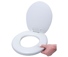 Siège de toilette souple avec revêtement en vinyle pour toilettes ordinaires