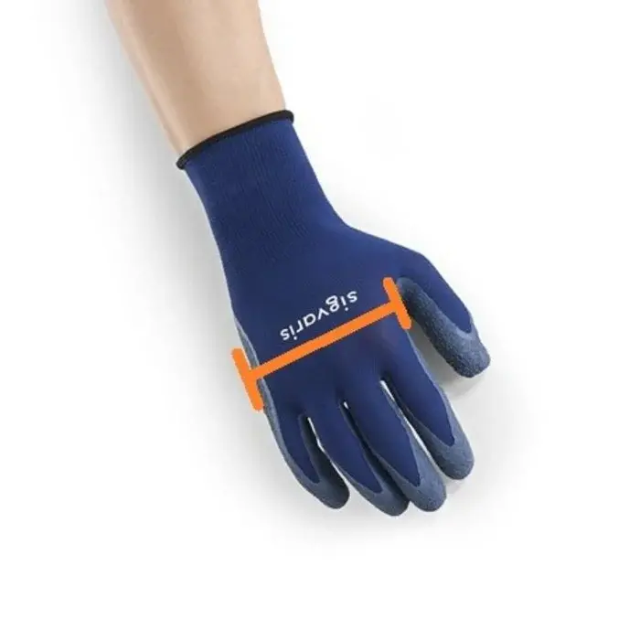 Gloves with anti-slip coating to help put on support stockings (1 pair) - Available in 5 sizes