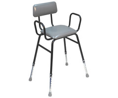 Stool with sloping seat