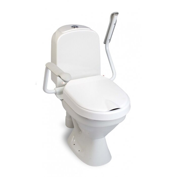 Hi-Loo toilet raiser fixed with armrest
