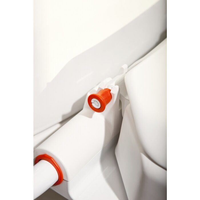 Hi-Loo toilet raiser fixed with armrest