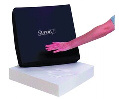 Anti-decubitus seat cushion made of visco-elastic foam