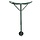 Lightweight aluminum walking stick with seat