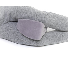 Oreiller ergonomique pour genoux de forme ovale