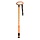 Walking stick with oval handle