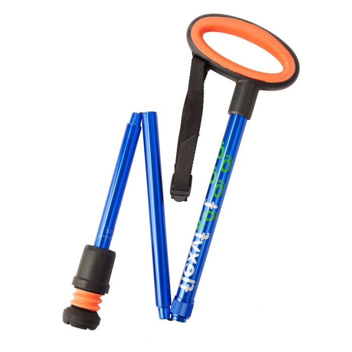 Walking stick with oval handle