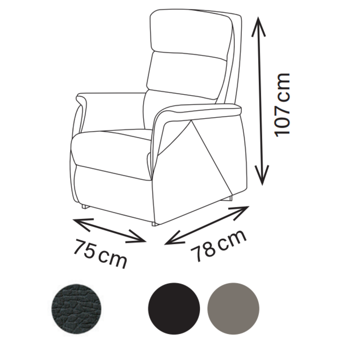 Freya Classic tilt chair - fabric