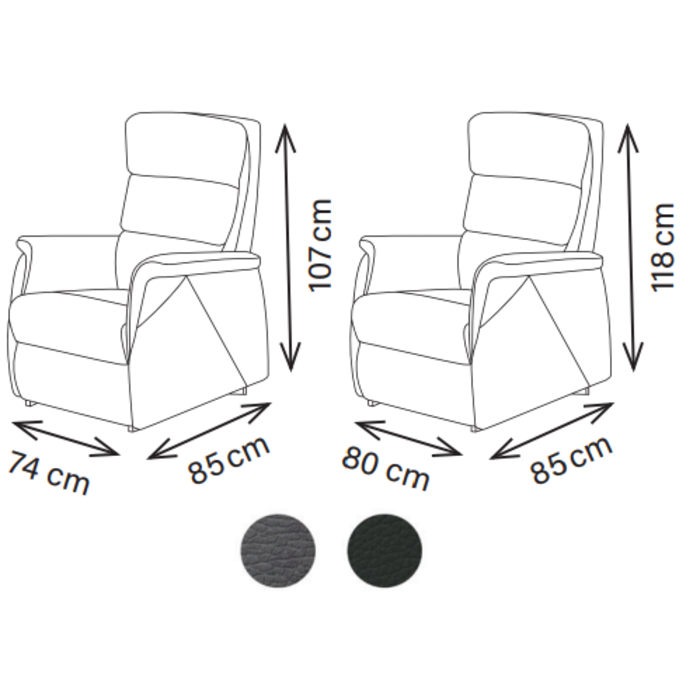 Siège inclinable flex 2 moteur