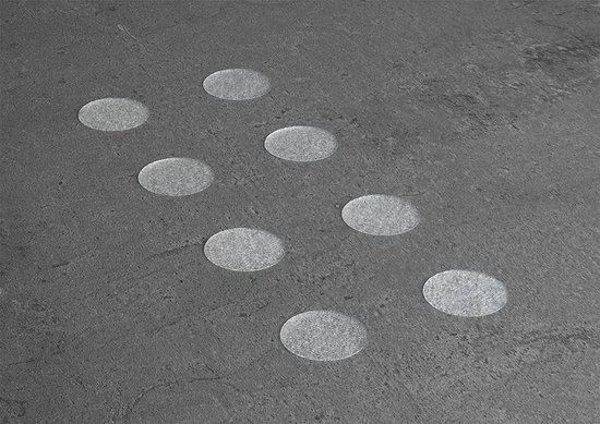 Autocollants Antidérapants Pour Salle De Bain - Lot De 40 Ronds Blancs PEVA - Adhésif Fort, Facile à Poser - Sécurité Sol Glissant