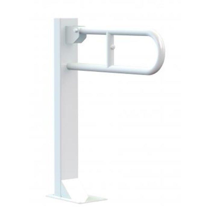 Support de WC avec fixation au sol, longueur 70 cm