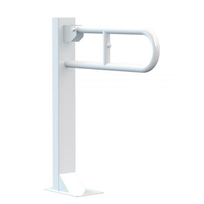 Support de WC avec fixation au sol, longueur 70 cm