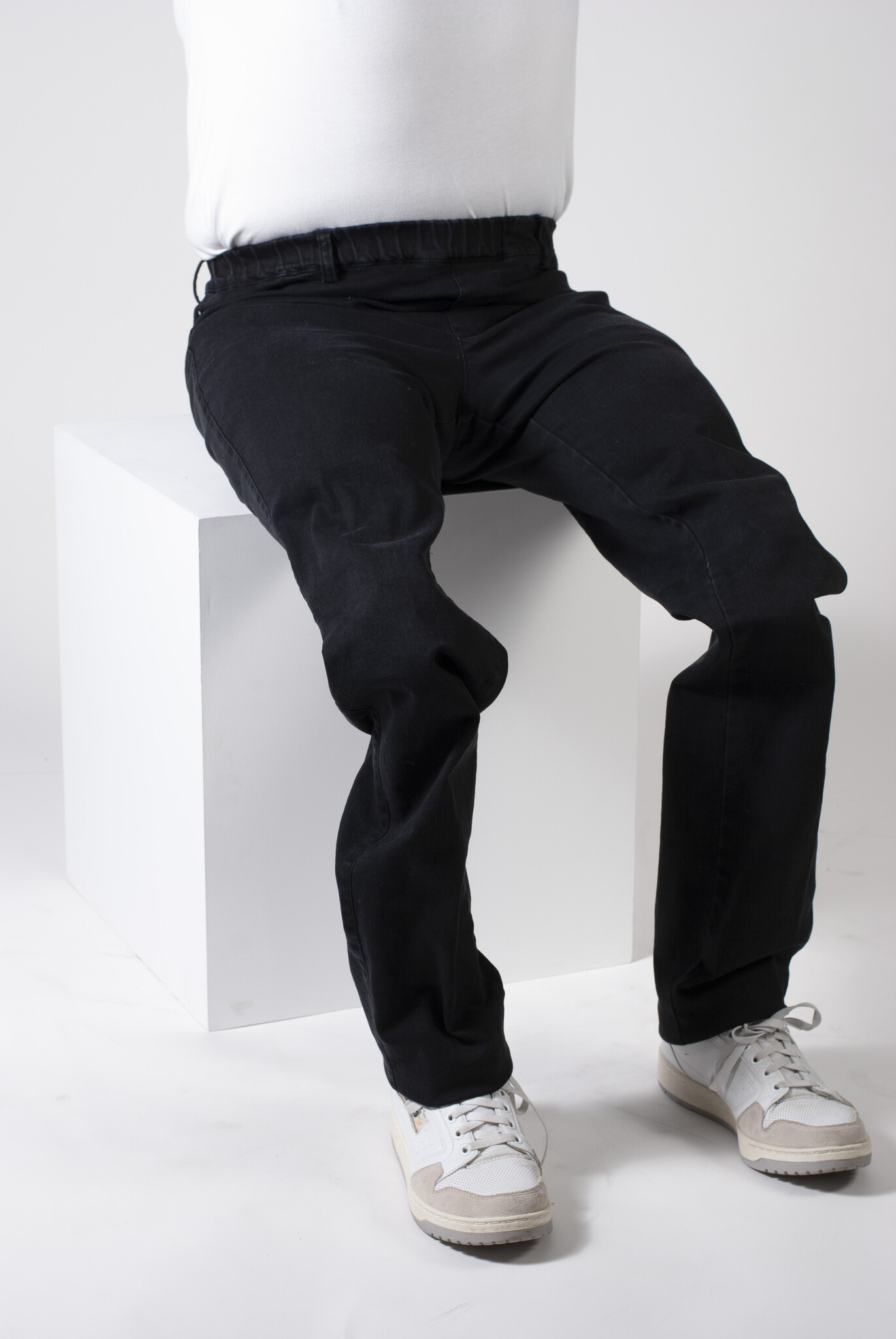 Pantalon sur élastique - jean noir