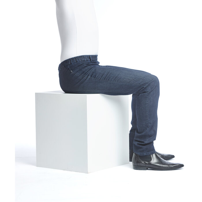Pantalon sur élastique - jean bleu